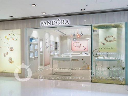 Mall Jewelry Showcase Wood Luxury Design For Sale