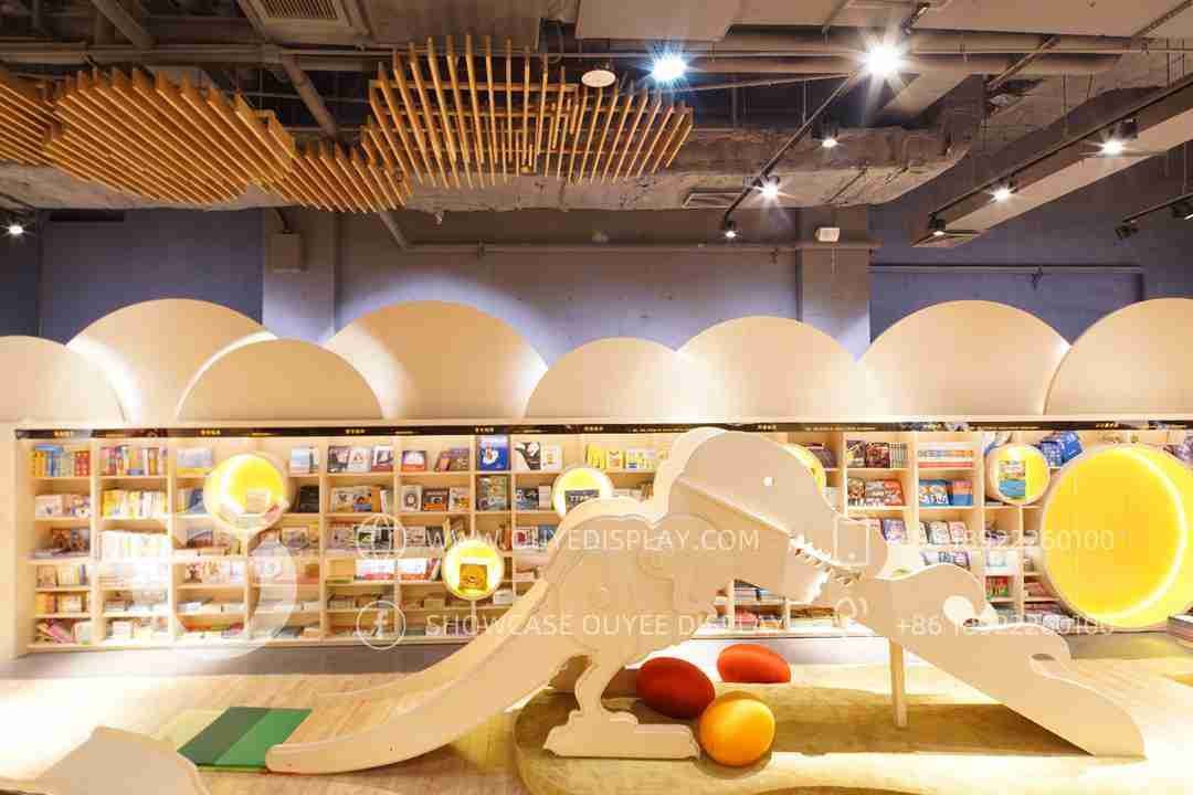 Modern Library Kids Library Furniture Wooden Library Bookshelf
