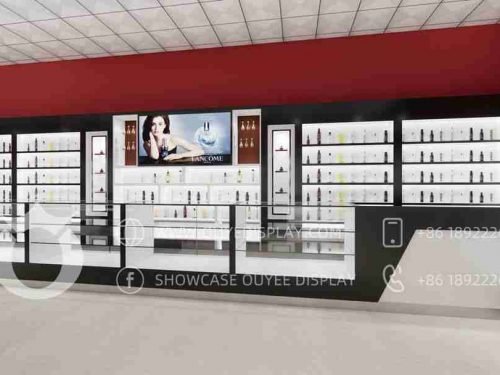 glass perfume display cabinet -2
