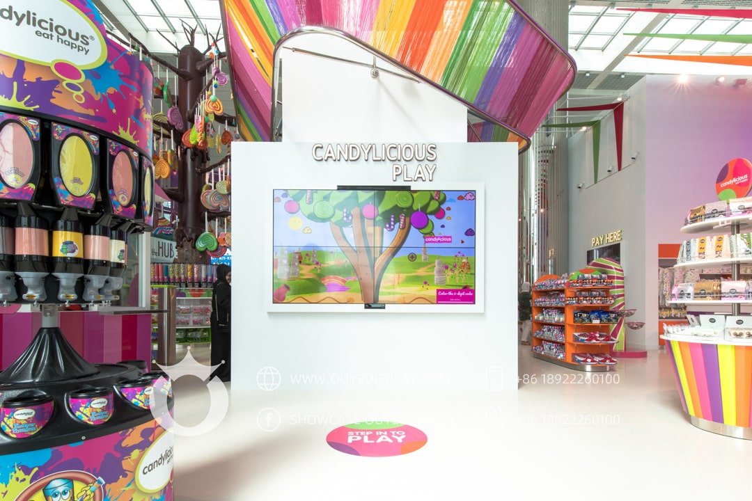 Candy store design and decoration