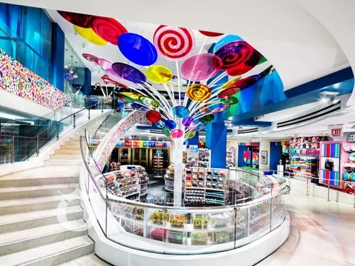 Candy Shop Display Shelf Counter Design