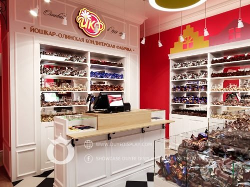 Chocolate shop design and decoration