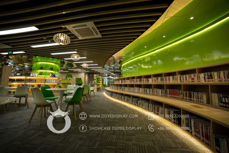 Book Rack Design For Library Open Bookcases and Bookshelves for Library with High quanlity