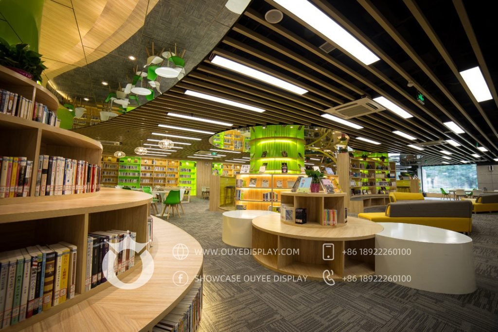 Book Rack Design For Library Open Bookcases and Bookshelves for Library with High quanlity