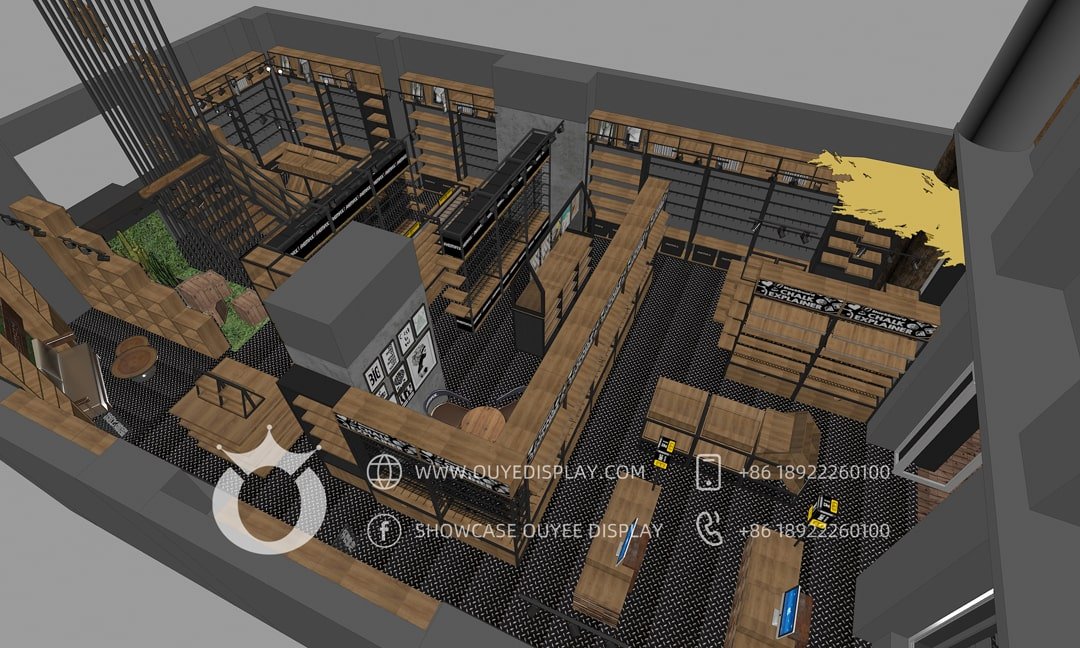 Telephone store decoration design