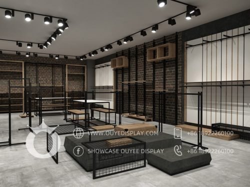 design d'intérieur de magasin de vêtements