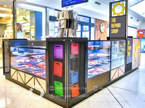 mobile phone kiosk design