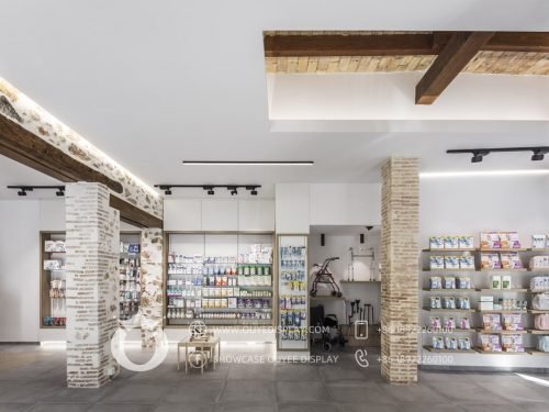 modern counter design pharmacy store