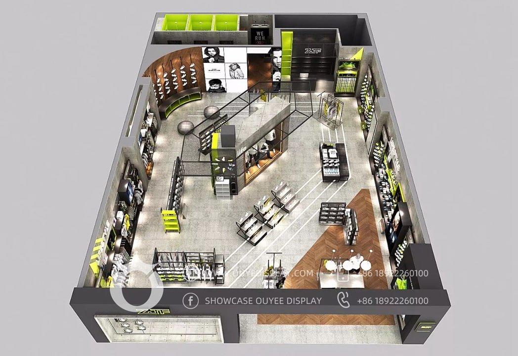 sports shop interior design