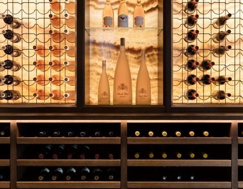 wine display rack wall mounted