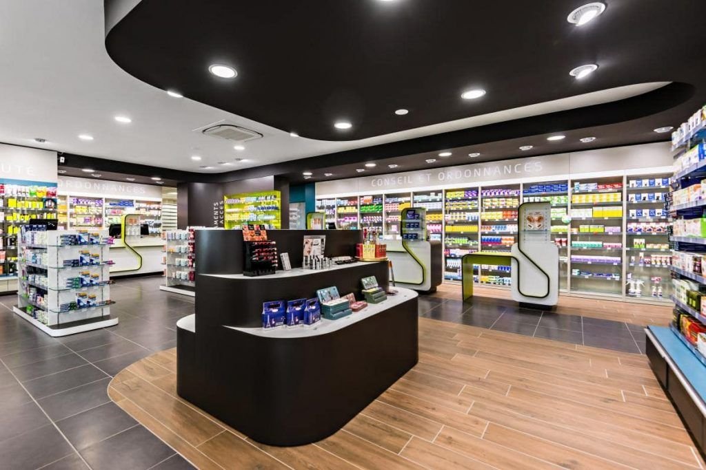 pharmacy store design ideas