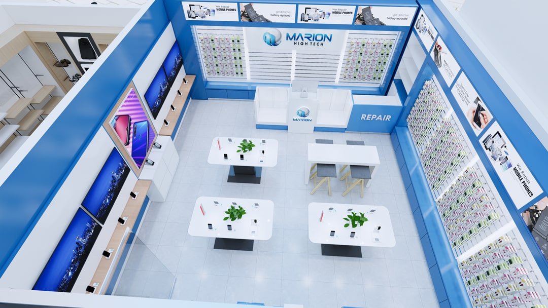 Display devices commonly used in mobile phone stores