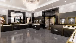 jewelry showcase design