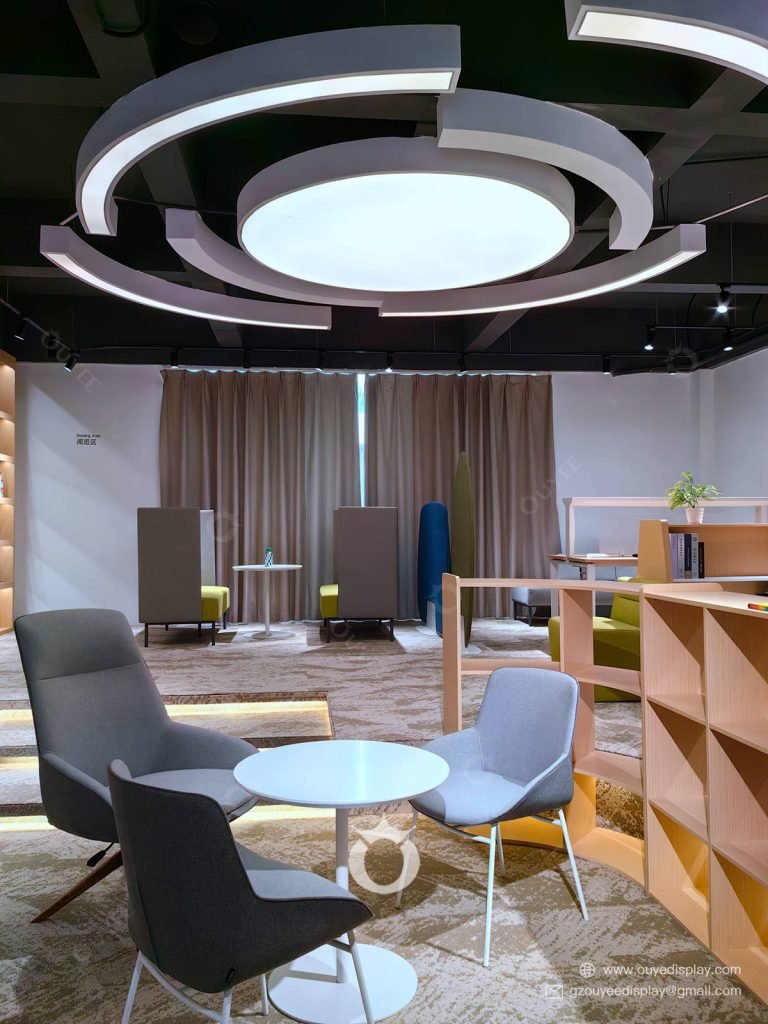 book rack display library modern design