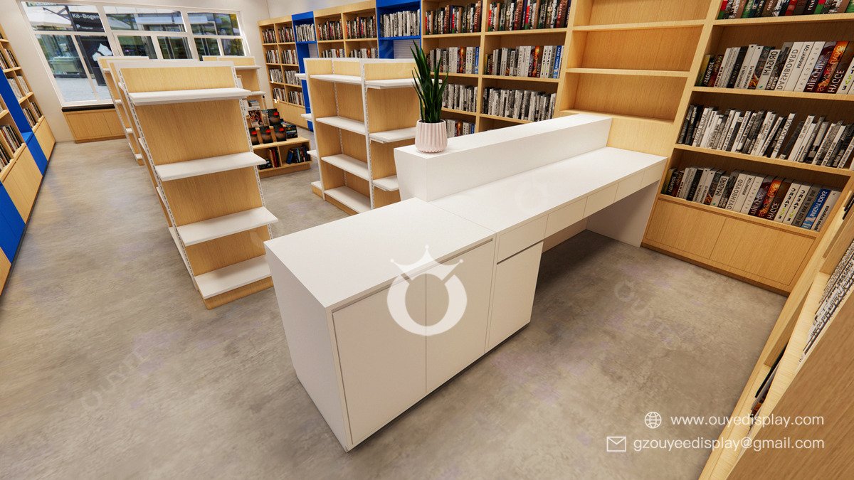 Book Store Best Design Rack Gondola Books Rack Bookstore Design - OUYEE DISPLAY