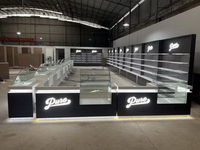 dispensary display case