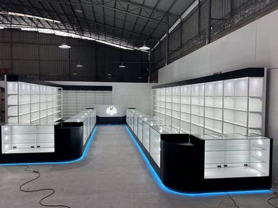 dispensary display case