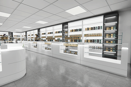 modern smoke shop design​