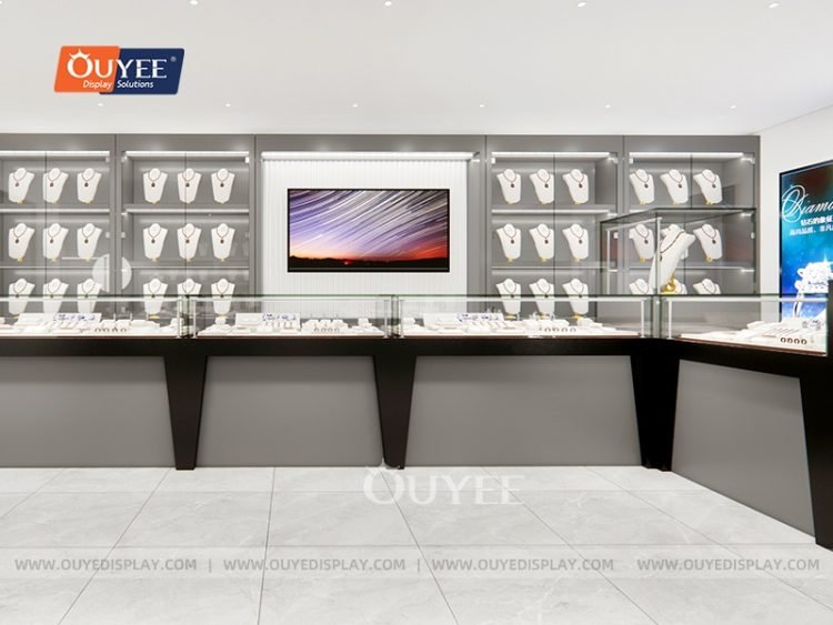 Innovative Jewelry Display Ideas with Elegant Wood and Glass Cases