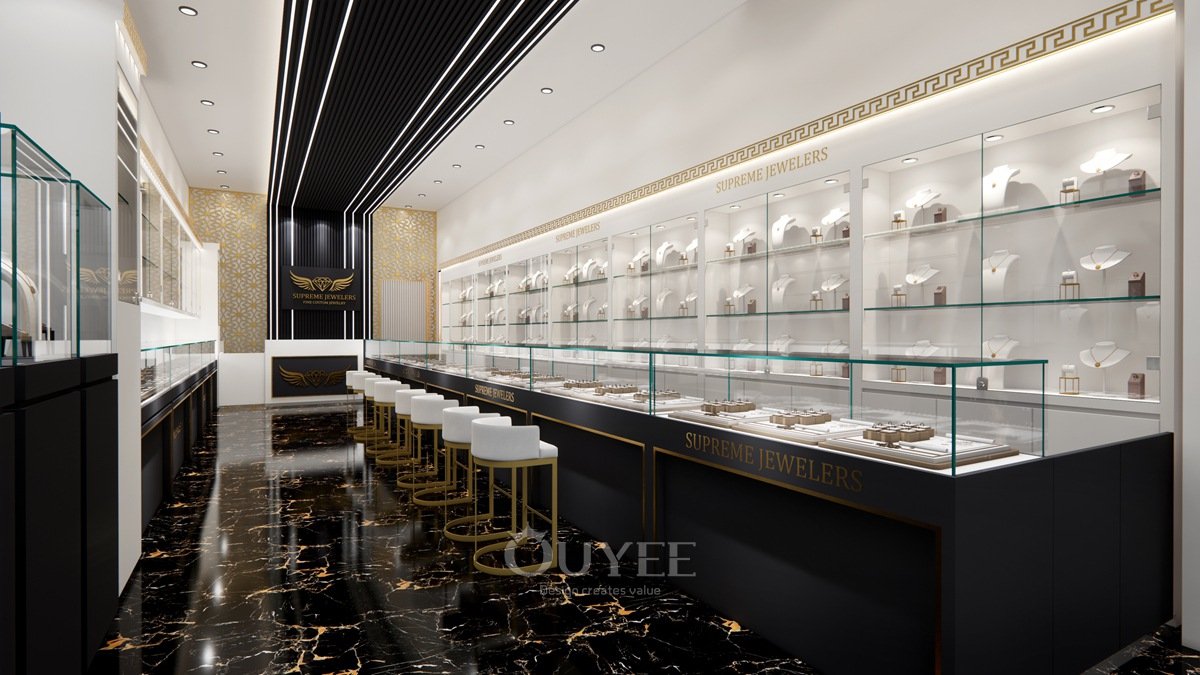 luxury-glass-white-jewelry-display-case-modern-design