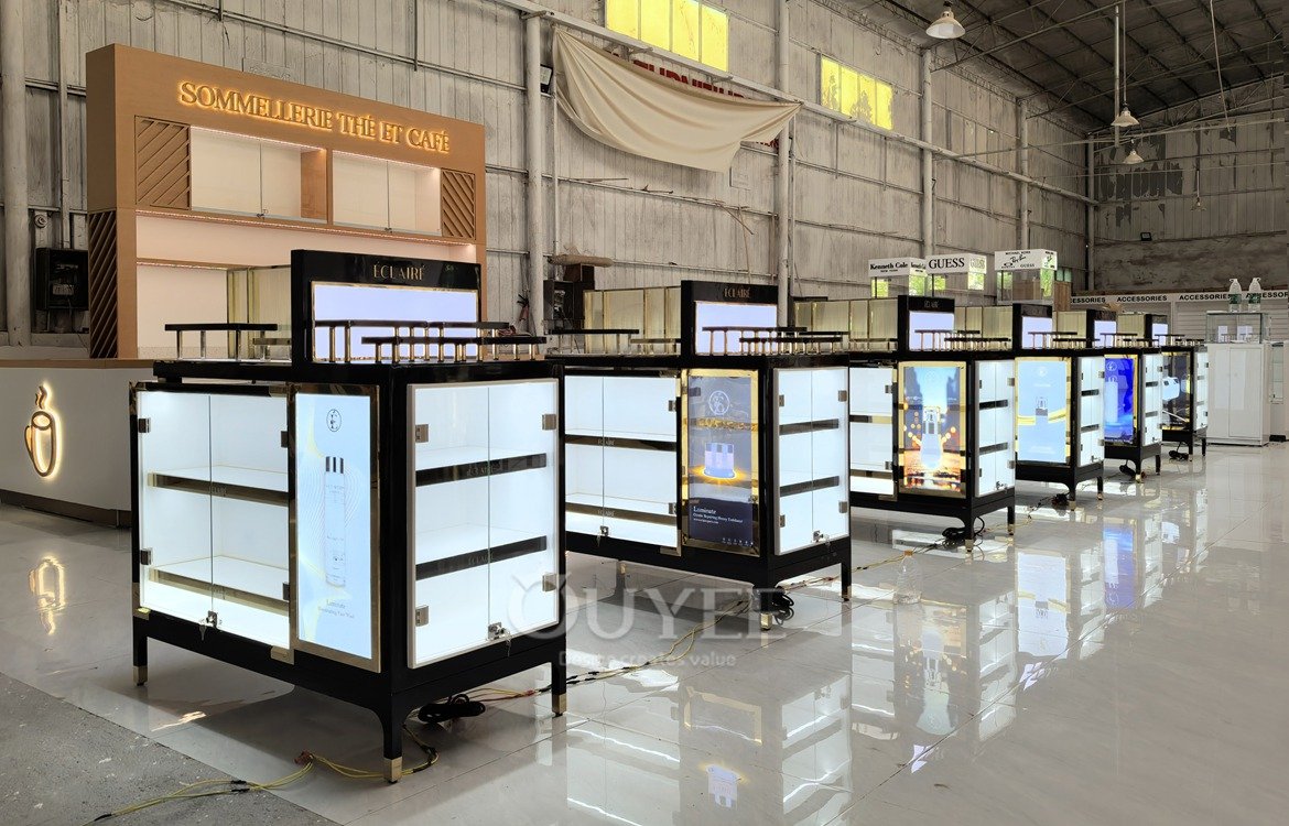 Black Digital Front Retail Counter Display Stand 06