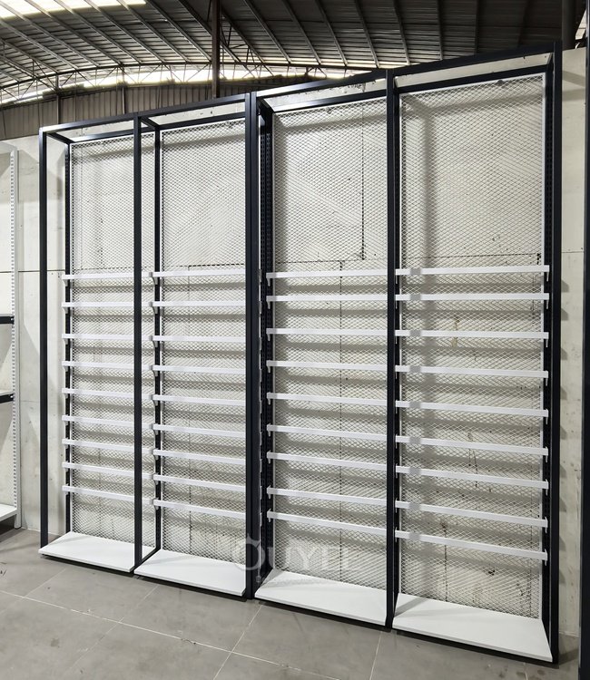 Black Framed Modular Wall Display Rack 04