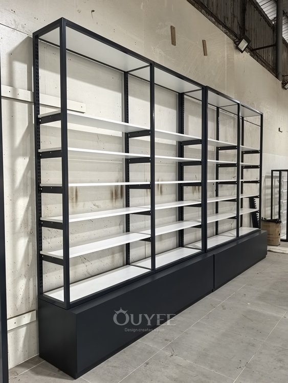 Black Framed Modular Wall Display Rack 05