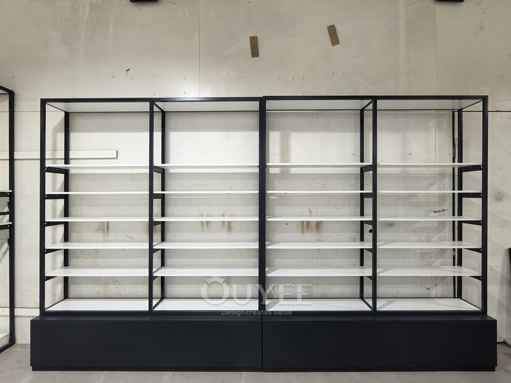 Black Framed Modular Wall Display Rack 06