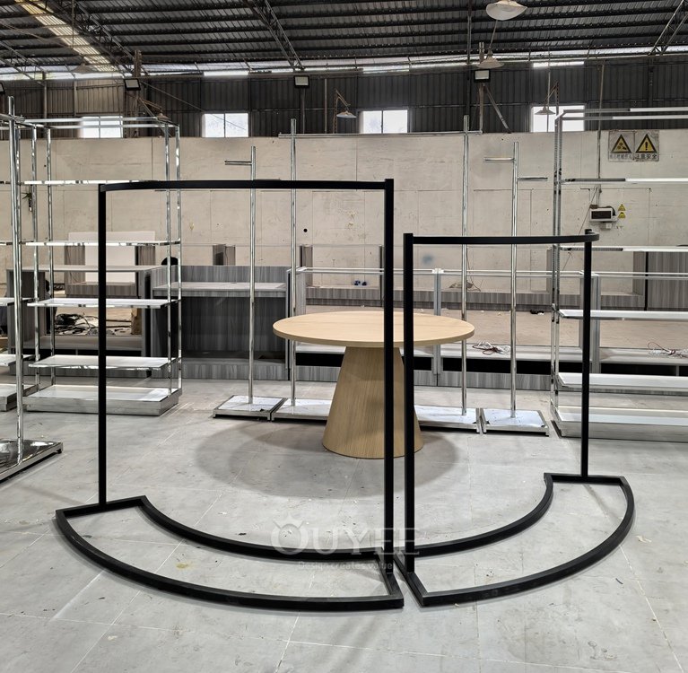 Chrome Modular Apparel Display Rack System 06