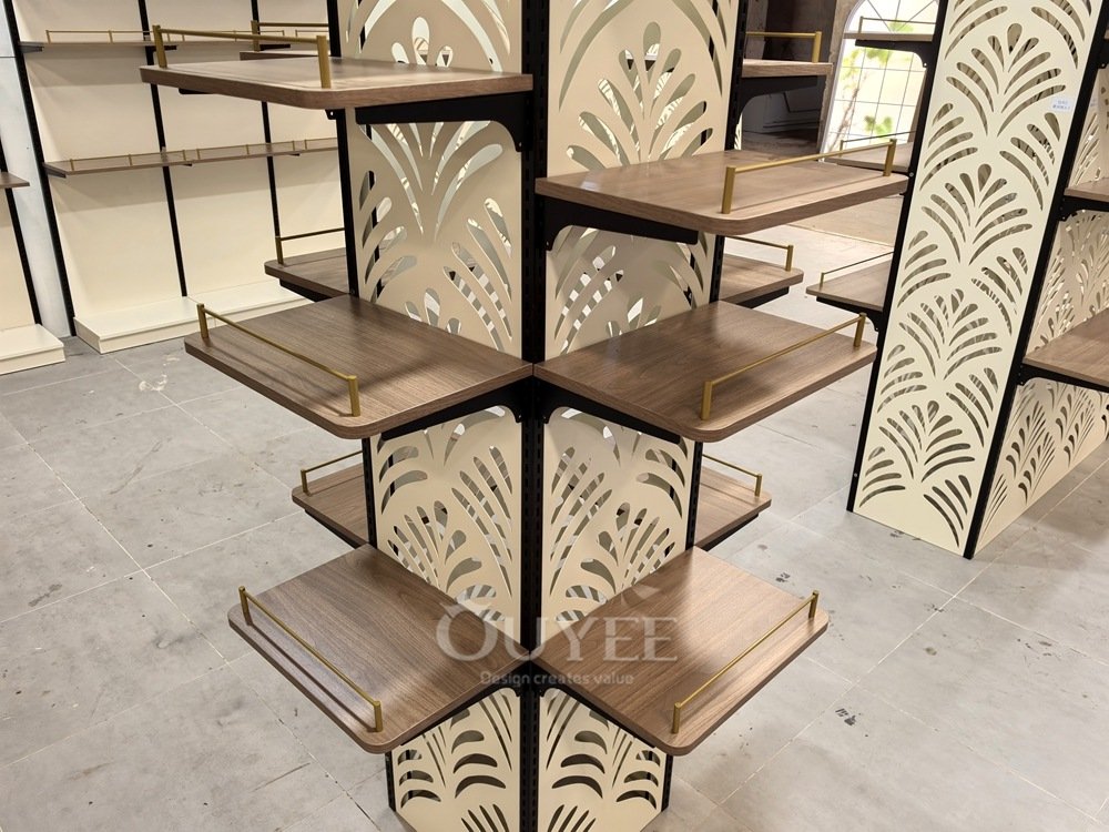 Decorative Cream Feature Wall Display Rack 05