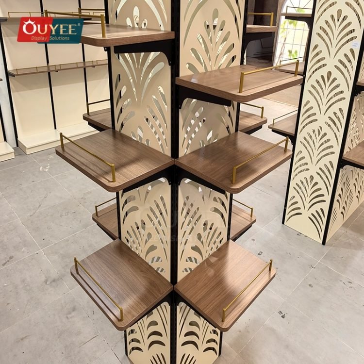 Ornate Display Rack Decorative Cream Feature Wall Display Rack | Custom Display Rack ...