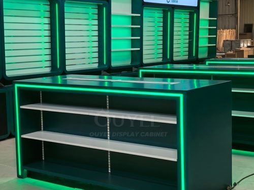 Green LED Cash Wrap Display Stand 01