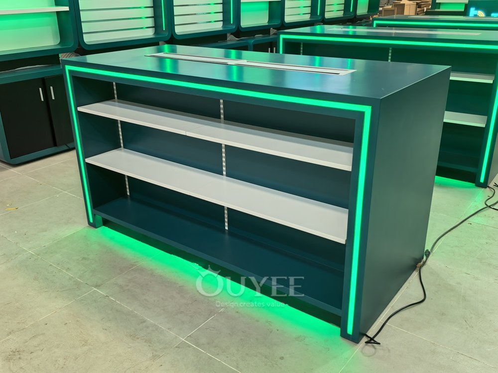 Green LED Cash Wrap Display Stand 02