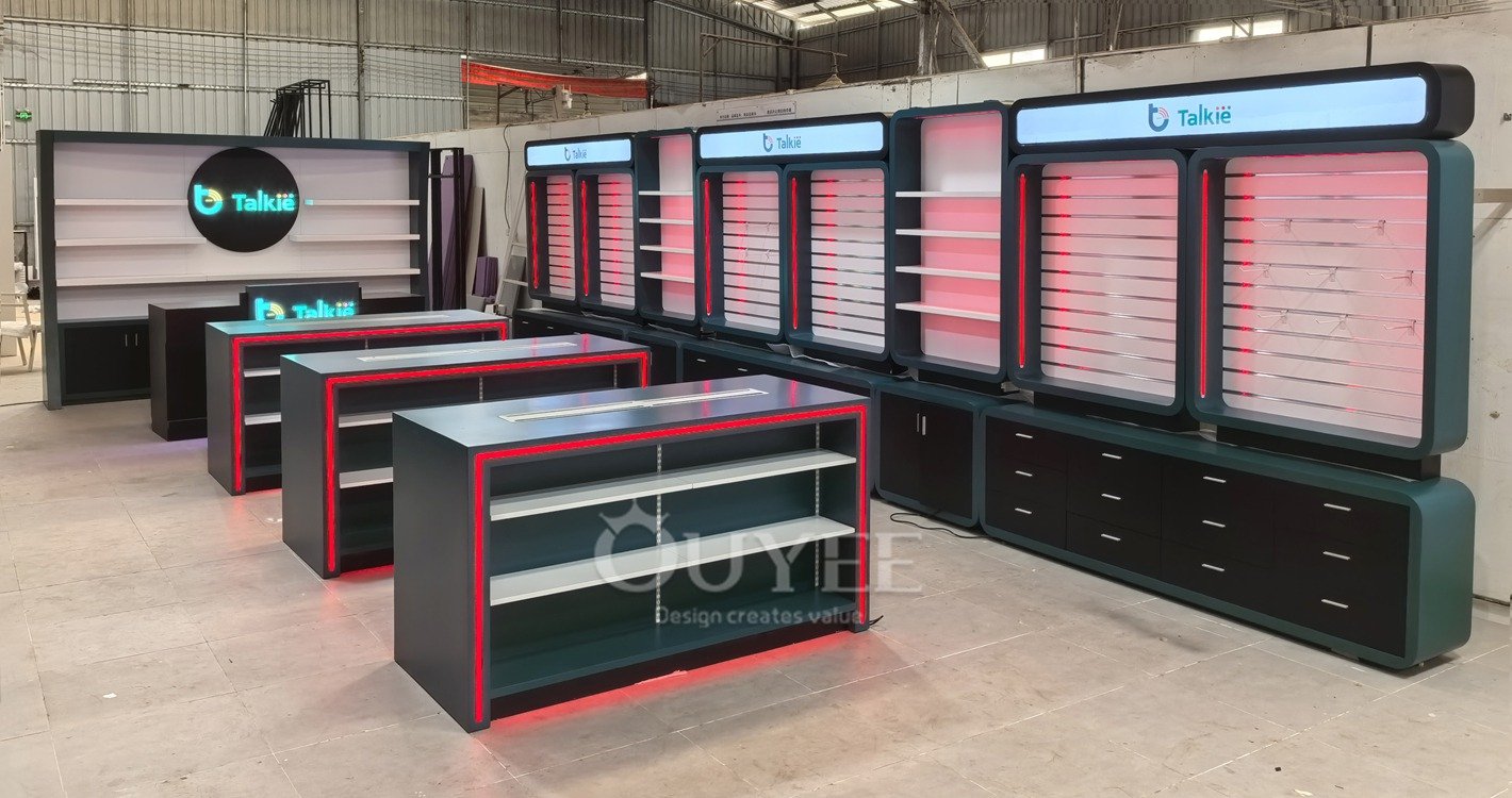 Green LED Cash Wrap Display Stand 03