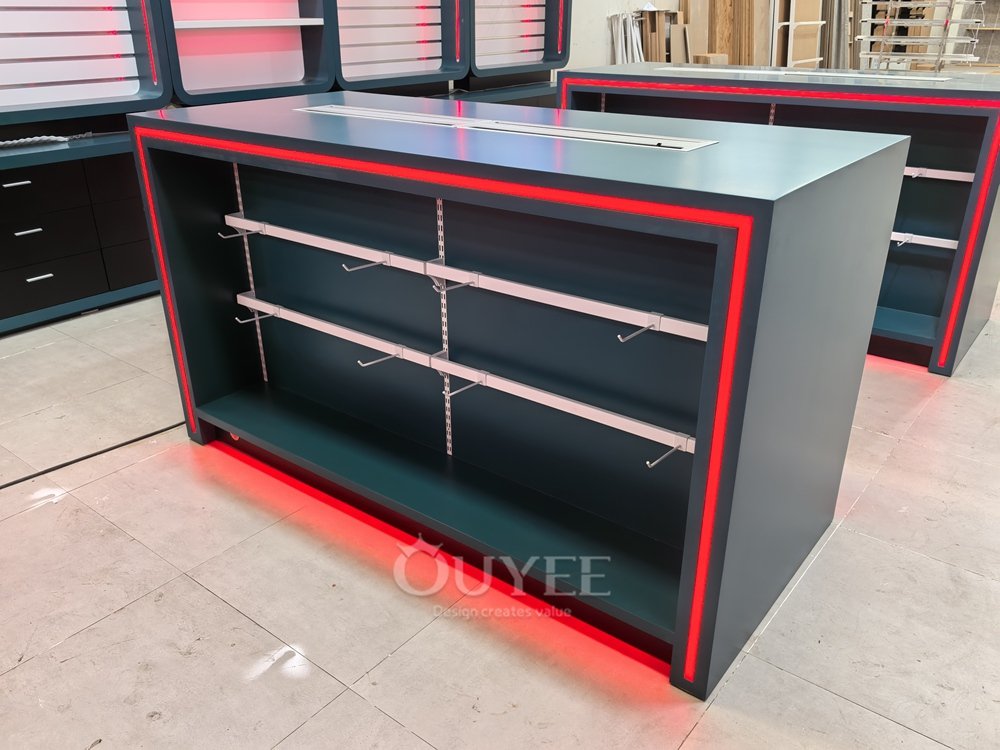 Green LED Cash Wrap Display Stand 04