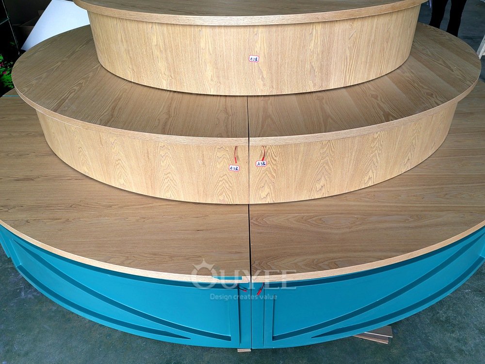 LED Round Tiered Promotional Display Stand 05