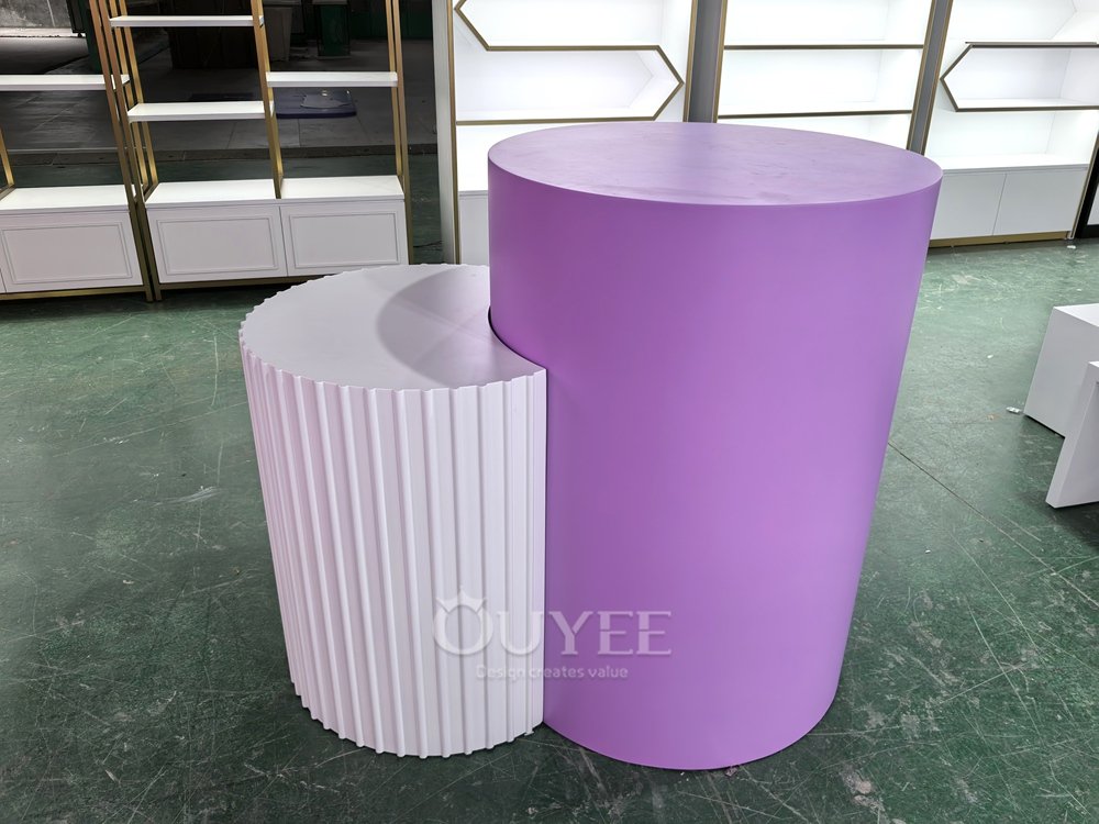 Lilac Modular Cosmetics Display Stand Set 06