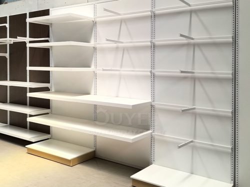 Minimalist White Wall Display Rack System 01