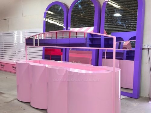 Pink Arch Beauty Display Stand System 01