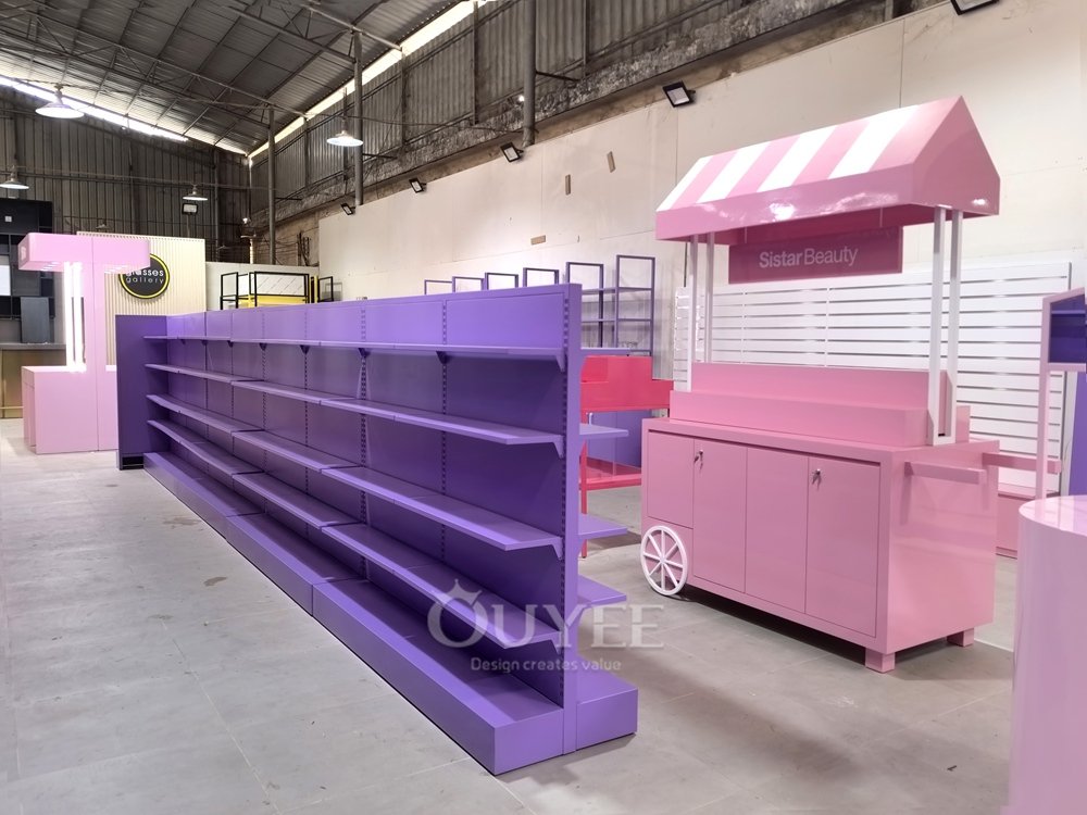 Pink Arch Beauty Display Stand System 07