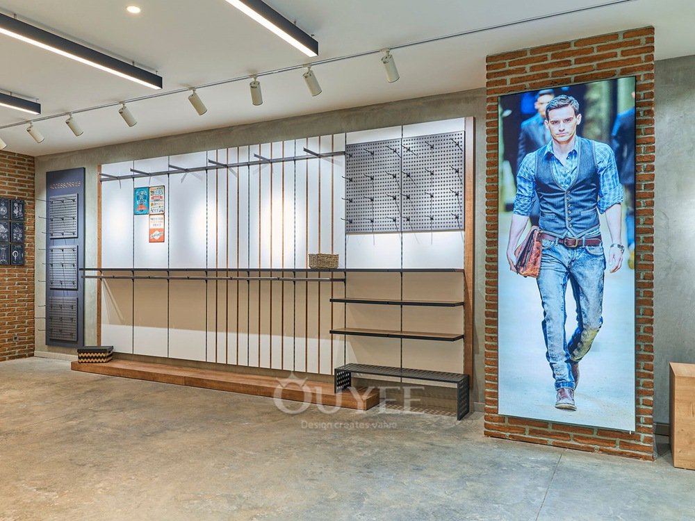 White Kids Store Wall Display Rack 05