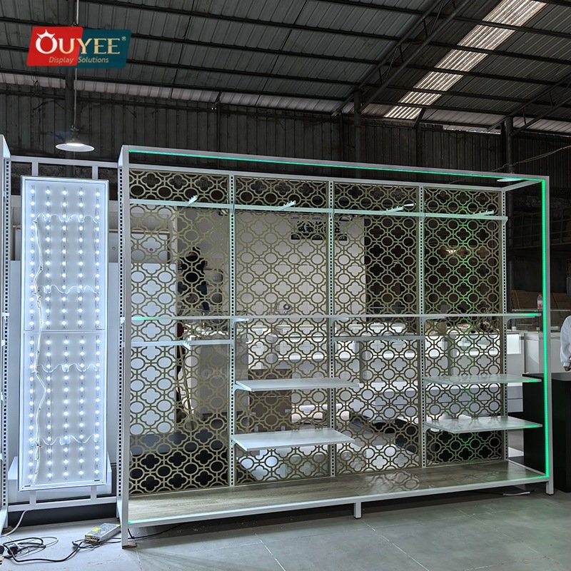 White LED Pattern Back Display Rack 06