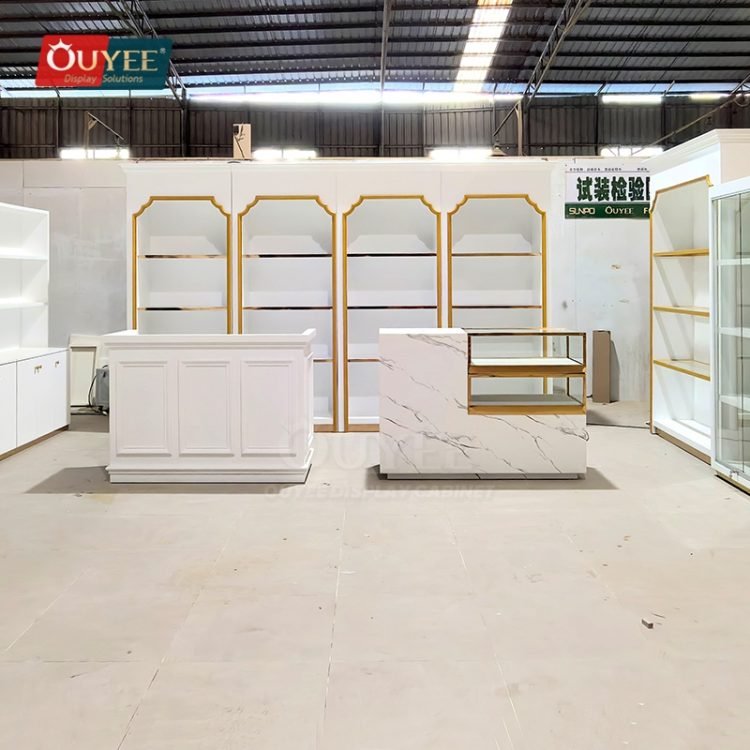 Stand Design Round White Round Pedestal Display Stand Set with Poles | Custom Display ...