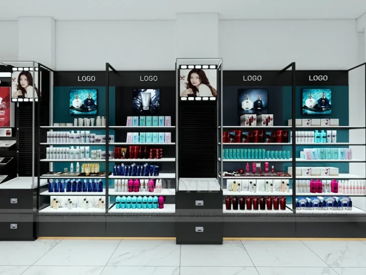 Arch Makeup Wall Display | Custom Cosmetic Display Manufacturer
