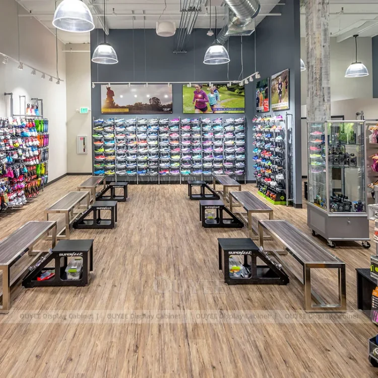Athletic Footwear Accessories Wall and Rolling Racks | Custom Display ...