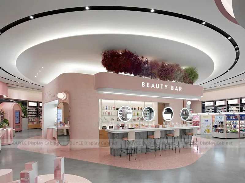 Beauty Bar Round Mirrors Wig Display - Image 2