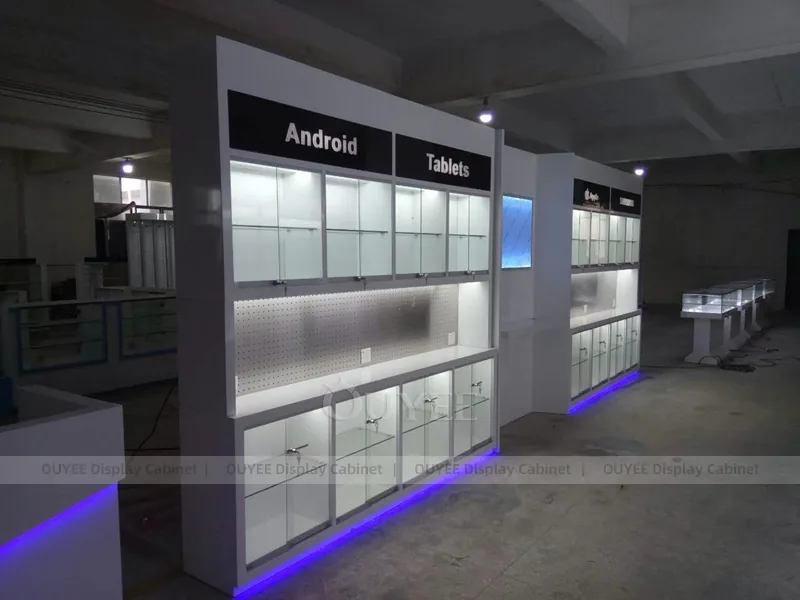 Black And Blue LED Phone Display Fixture - Image 13