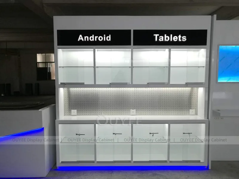 Black And Blue LED Phone Display Fixture - Image 3