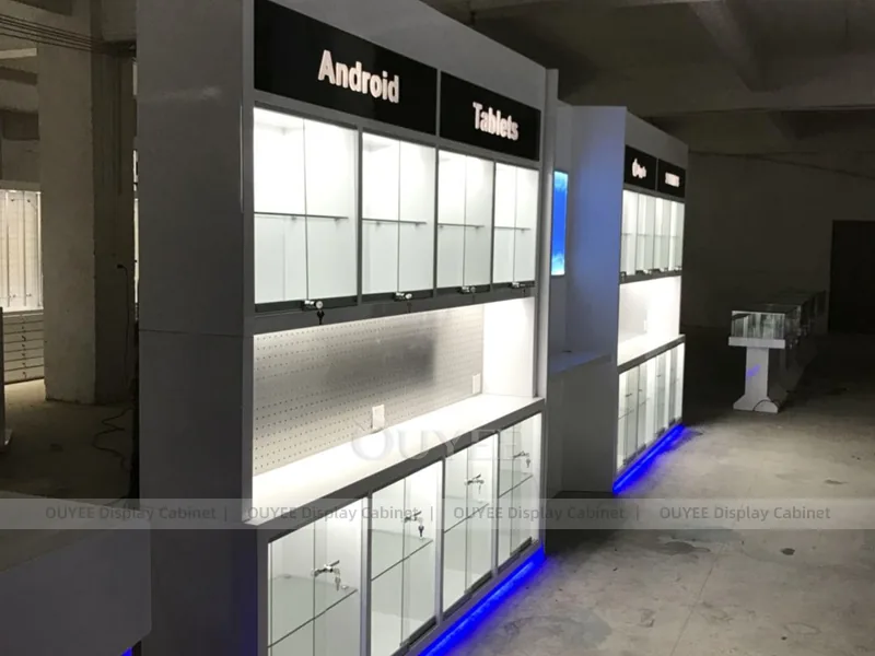 Black And Blue LED Phone Display Fixture - Image 7