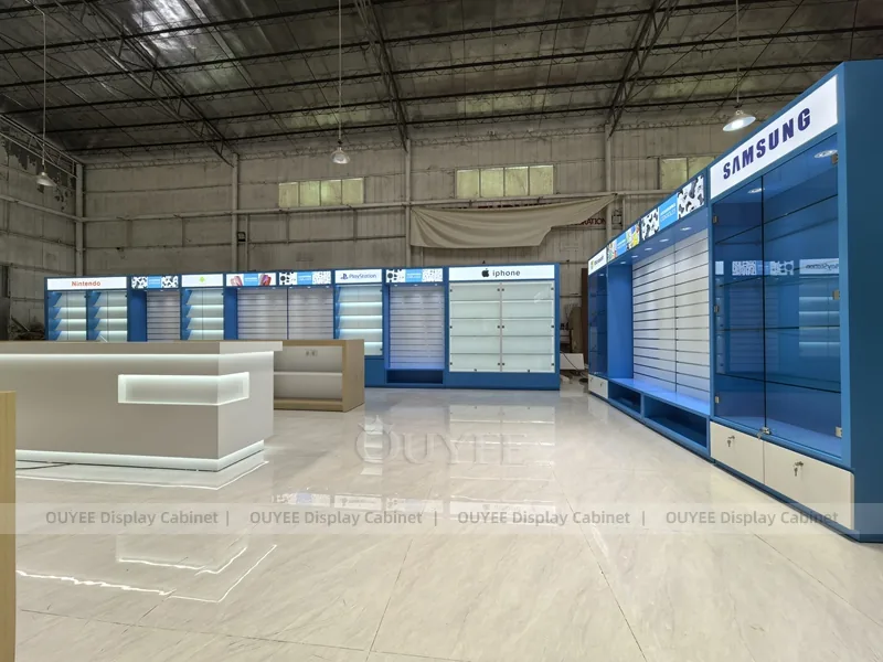 Black And Blue LED Phone Display Fixture - Image 2